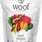 WOOF Freeze Dried Dog Food - Beef Recipe, High Protein, Use as a Complete Diet, Dog Food Topper, Mixer, or as Dog Treats, All Life Stages, 9.9 oz