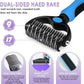 Large Slicker Brush for Dogs - 3PC Pet Grooming Kit - Undercoat Rake & Stainless Comb | Long Pins Remove Mats on Poodles, Golden, Labradoodles | Thick Coat Deshedder for Dogs, Cats, Purple