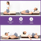 Yogikuti Iyengar Yoga Bolster Pillow for Restorative Yoga & Meditation Poses – 100% Cotton, Firm & Durable Cylindrical Cushion with Washable Cover, Perfect for Balance & Supportive Asanas (White)