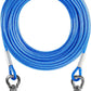 Tresbro 70FT Reflective Tie Out Cable for Dogs Up to 250 Pounds, Steel Wire Lead Leash Cable with Stainless Rotatable Clip, Lightweight and Enduring, Dog Lead Chains for Outside,Yard,Camping, Blue