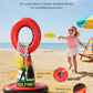 QPAU Inflatable Disc Golf Set for Kids Family Fun, Portable Outdoor Yard Games Set With 4 Frisbee Discs & Pump, Kids Toys for Golf Practice, Backyard Camping Lawn Pitching Games - Ideal Teen Boy Gifts