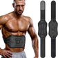 FDA Cleared - Abs Stimulator Muscle Toner, EMS Muscle Stimulator, Fitness Belt Ab Workout Equipment Black White