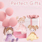 Soft Baby Doll Toys (16''), My First Baby Rag Doll for 1 Year-Old Girl Birthday Gift, Christmas Plush Toys Gift for Toddler Kids Infants-Daydream-Princess-Coral-Violet