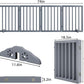 Dog Gates for Doorways 74-Inch Wide Freestanding Pet Gates for Dogs 24-inch Tall Dog Gates Indoor Stair House