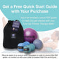 YOGA TUNE UP® Therapy Balls in Tote by Tune Up Fitness - Massage Balls for Trigger Point, Pressure Point & Myofascial Release - Use as Single or Peanut Ball for Pain Relief & Relaxation (Aqua Blue)