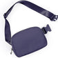 ODODOS Unisex Mini Belt Bag with Adjustable Strap Small Fanny Pack for Workout Running Traveling Hiking, Purple Reign