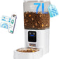 Automatic Cat Feeder with Slow Feed: 5G WiFi Automatic Dog Feeder with Smart APP Control, Auto Cat Food Dispenser with Alexa for Multiple Pets, Detachable for Easy Cleaning - 29 Cup（7L）