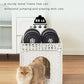 Cat Beds for Indoor Cats Extra Large Double Cat Cave Pet Cube, Handwoven Rattan Cat Houses with Double-Sided Soft Cushions, 18.5 x 20.5 x 19.1 Inches Foldable Hideaway in Living Room White