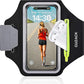 GUZACK Running Armband for iPhone 16 15 14 13 Pro Max, Galaxy S25 S24 S23 S22, with Card Slot & Key Pockets, Running Phone Holder, Fit Up to 6.9 Inches Phone - Size S (Smaller Arm 9-14 in)