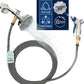 Indoor Hose Attachment with Handheld Sprayer for Dog Washing, Plant Watering, and Cleaning (25 FT) Long Hose with Universal Shower Head Adapter and Dog Shower Attachment
