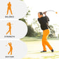 Orange Whip Golf Swing Trainer Aid Patented & Made in USA for Improved Rhythm, Flexibility, Balance, Tempo, and Strength *American Made*