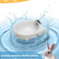 Chinchilla Food Bowl Ceramic Guinea Pig Cage Feeder Hanging Bunny Food Dish Small Animal Feeding Bowls for Syrian Hamster Ferret Gerbils (Blue)