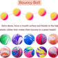 PET SHOW 20Pcs 1.2 Inch Cat Toy Bouncy Balls Interactive Kitten Bouncing Ball for Indoor Cats Pet Birthday Gift Colorful Chase Rubber Ball with High Elasticity Boys