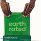 Earth Rated Dog Poop Bags, Thick Grab and Go Single Roll, Ideal for Backyard Pickups, Lavender Scented, 100 Count
