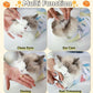27.6" Cat Wrap for Grooming-Premium Cat Grooming Wrap Cat Restraint for Nail Clipping, Self-Adherent Soft Cat Blanket to Wrap Cat Anti-Scratch Anti-Escape Grooming Bag (White, XL(Within 17lbs))-