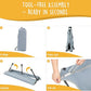 Daisy Cot, XL Foldable Elevated Dog Bed, Portable Raised Outdoor Folding Dog Cots, Cooling, Chew Proof, Waterproof, Heavy Duty Up to 160 lbs for Camping/Home, Grey, 49"x 33"x7"
