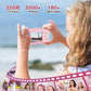 Digital Camera,FHD 1080P Kids Camera 44MP Point and Shoot Digital Cameras with 32GB Card,16X Zoom,Anti-Shake,Date Stamp,Compact Small Cameras Photography for Kids Student Teen Girl Boy(Pink)