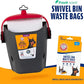 Arm & Hammer Pooper Scooper for Extra Large Dogs Heavy Duty, Outside Yard Dog Poop Scoop Pet Waste Clean Up with Bag Attachment - 2 Waste Bags Included