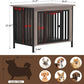 EasyCom 31.5" Small Dog Crate Furniture, Chew-Resistant Dog Crates for Small and Medium Dogs, Dog Kennel Furniture Indoor with 2 Doors and 3.94" Raised Feet, as TV Stand, End Table, Crate Table