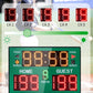 Basketball Digital Scoreboard with Remote,Battery Powered Portable Tabletop Electronic Scoreboard with 75dB Buzzer,Countdown Timer & Score for Games