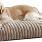 Arlee Saddle Sofa Memory Foam Pet Bed, Comfortable & Washable, Ideal for Dogs and Puppies, Extra Comfort, Couch Design, Crate & Kennel Furniture, Pet Supplies & Essentials, Tan, Large