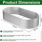 FRIZIONE 2pcs Tall 6x3ft Galvanized Raised Garden Bed Outdoor,Steel Garden Bed for Vegetables,Above Ground Garden Box for Flower,Metal Raised Beds for Gardening