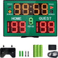 Basketball Digital Scoreboard with Remote,Battery Powered Portable Tabletop Electronic Scoreboard with 75dB Buzzer,Countdown Timer & Score for Games