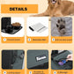 Extra Large Dog Crate with 2 Foldable Bowl, 36 Inch Collapsible Travel Dog Crate Kennel with Soft Blanket for Medium Dogs,Indoor & Outdoor (36" L x 25" W x 25" H, Grey)