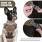 No Pull Dog Harness for Medium Dogs, Adjustable No Choke Pet Vest with Dog Leash Fit Smart Reflective Pet Walking Harness for Training Easy Control Soft Handle Brown M
