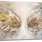 Large Angel Wings Wall Art Golden Abstract Extra Canvas Living Room Pictures Framed Prints Aesthetic Oversize Wall Decor Big Painting Artwork for Bedroom Dining Office Home 60"x30"