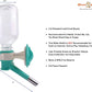 Choco Nose Patented No-Drip Water Bottle/Feeder for Puppies/Toy-Small Breed Dogs/Rabbits/Cats/Chinchillas and Other Small Pets and Animals - for Cages or Crates 10.2 oz. Nozzle 13mm, Aqua (C528)