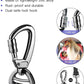 AUBELL Dog Seat Belt for Car,Updated 3-in-1 Adjustable Reflective Bungee Heavy Duty Dog Car Harness Tether with Clip Hook Latch & Buckle,Swivel Zinc Alloy Carabiner,Black
