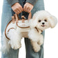 Portable Breathable Pet Carrier Sling & Backpack for Dogs & Cats, Adjustable Full-Body Harness with Traction Leash, Crossbody & Car-Friendly (Small)