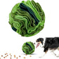 Pet Snuffle Ball, Puzzle Sniffing Interactive Dog Ball for Blind Dogs Training Stress Relief Dog Enrichment Toys Treat Machine Washable (20cm, Gradient Green)