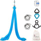 Aerial Silks Yoga Swing Set - 9/11 Yards Aerial Yoga Hammock Kit Anti-Gravity Flying for Fitness, Low/Non Stretch Nylon Tricot Fabric Hardware Included for Dance