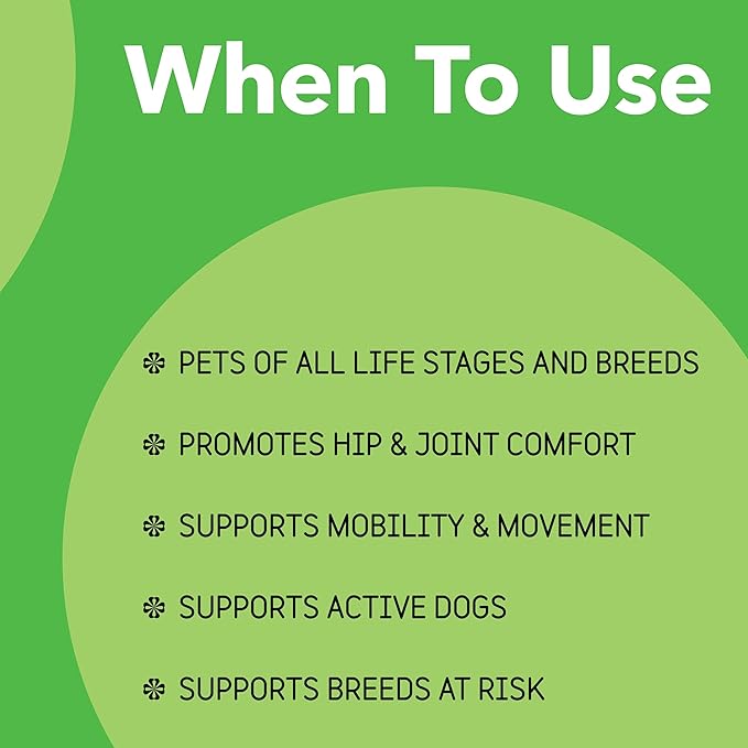 InClover Connectin Natural Hip & Joint Supplement for Dogs with Glucosamine, Chondroitin & Hyaluronic Acid - Soft Chew for Dog Mobility, Comfort & Active Lifestyle Support, 300 Count