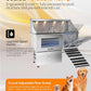 POLIMO Dog Washing Station, LED Professional Stainless Steel Dog Bathing Station 61", Dog Grooming Tub for Large, Medium & Small Dog - with Window, Ramp, Drawer, Floor Grate & Faucet (Right RAMP, 61")