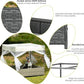 Wicker Dog House Outdoor Indoor with Canopy, Weatherproof Outside Dog Shelter Bed with Cushion, 4Sided Mesh Windows, Pet House Tent Shade for Small Medium Dogs, Rattan Dog Cot for Patio Yard Gray