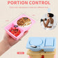portion control containers, 3 pcs Double Set reusable food Containers. Silicone Weight loss meal box Meal Prep & On-the-Go [work, gym]