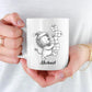 Personalized Lion Lover Coffee Cup 11 Oz 15 Oz, Lion Wild Animal Ceramic Coffee Mug Gift For Kids Child on Birthday Holiday, Custom Name Lions White Accent Teacup, Animal Travel Mug Gift For Friends