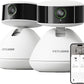 PETLIBRO 2-Packs AI Pet Camera Indoor with Phone app, Multi-Pet Recognition & AI Summary, 360° Auto Tracking Night Vision Cat cam Dog cam, [One Dog Camera Requires One Subscription]