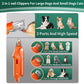 2-in-1 Cat Nail Clippers & Dog Nail Clippers Trimmers for Large Medium Small Dogs Cats Claw Trimmer Quick Sensor and Safety Guard USB Rechargeable with 2 LED Lights Dogs Nail Trimmer