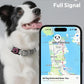 IP68 Waterpoof Dog Air tag Holder, Stretchy Silicone Full Body Covered Apple Air Tag Holder for Dog Cat Collar Fit All Width Collar (Black & Rose, 1 Pack)