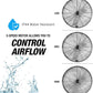OEMTOOLS 30" Outdoor Wall Mount Fan, 80° Oscillating Fan 7200 CFM Max, Water Resistant, Use in Garage, Gym, Warehouse, Factory and Jobsite