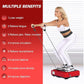 soges Vibration Plate Exercise Machine with Resistance Bands, Vibrating Plate for Lymphatic Drainage, Whole Body Vibrate Equipment, Home Fitness Workout Weight Loss Sports