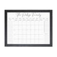 Personalized Dry Erase Wall Calendar with Custom To do list and Notes Organization Sections | Large Whiteboard Calendar (24" W x 18" H, Black Frame)