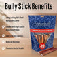 ValueBull Bully Sticks for Large Dogs, Super Jumbo 6 Inch, 25 Count - All Natural, Grass Fed, Single Ingredient, Long Lasting Dog Treats for Aggressive Chewers