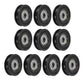 uxcell 10pcs U608ZZ Nylon Pulley U-Groove Ball Bearing 8x40x10mm U Groove Roller Wheel (GCr15) Chrome Steel Bearings, ABEC3