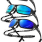 Polarized-Sunglasses-Men Sports Mens-Sunglasses: Sun-Glasses with UV400 Protection for Driving Golf Fishing Running