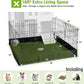 GUTINNEEN Rabbit Pet Playpen Bunny Run Extension Indoor Small Animal Pen (Playpen Only)